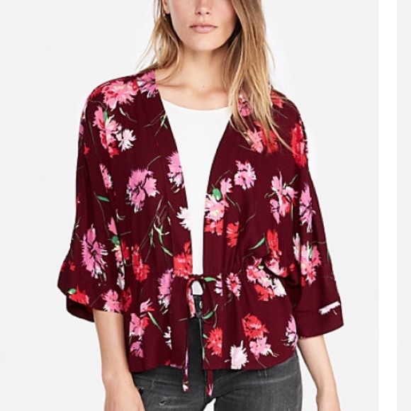 Express Tops - Express floral kimono